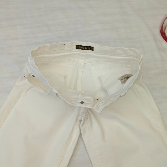 David Kahn Jeanswear Size 27 Winter White Wide Legged Capris - Picture 9 of 14